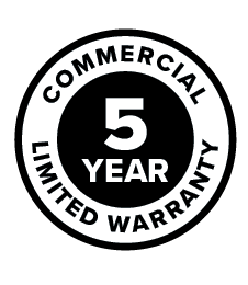 5 Year Commercial Warranty